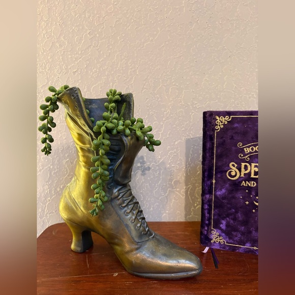 Vintage Brass Victorian Shoe - Picture 5 of 6